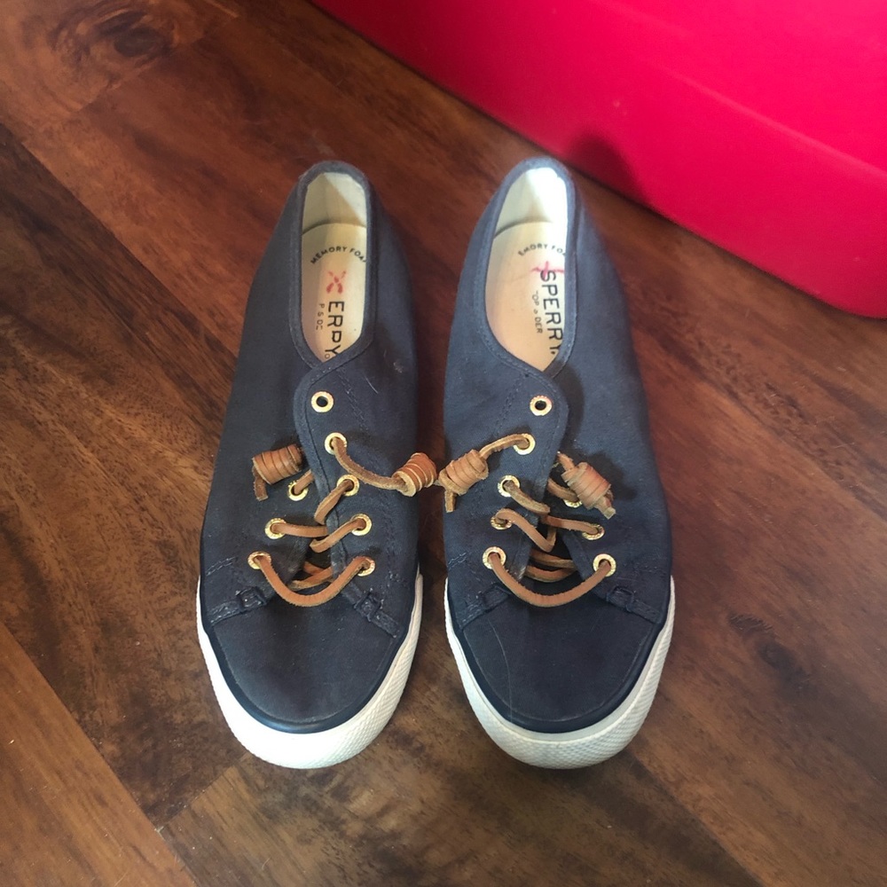 Blue Sperry Slip On’s